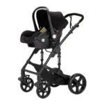 Reenborn Kinderwagen 3 in 1, Aluminiumrahmen, 588 Black – Bild 8