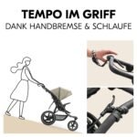 hauck Runner 3 Olive – Dreirad-Kinderwagen mit XL Lufträdern – Bild 5