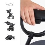 hauck Roadster Duo SLX Zwillingsbuggy ab Geburt, XL Korb – Grau – Bild 6