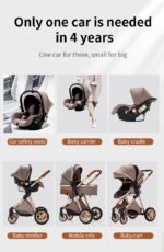GLOKID 3 in 1 Kinderwagen mit Babywanne & Sportsitz – Khaki – Bild 4