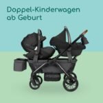 Bebeconfort Helios 2-in-1 Geschwisterwagen ab Geburt – Graphite – Bild 3