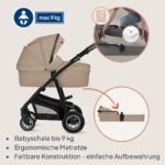 Lionelo Bianka Kinderwagen 3 in 1 mit Babywanne & Autositz – Bild 3