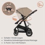 Lionelo Bianka Kinderwagen 3 in 1 mit Babywanne & Autositz – Bild 5