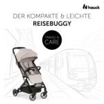 hauck Travel N Care Reisebuggy Beige – Leicht 6,9 kg, UPF 50+ – Bild 2