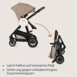 Lionelo Bianka Kinderwagen 3 in 1 mit Babywanne & Autositz – Bild 8