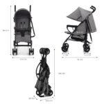 Kinderkraft TIK Sportwagen Grau – leicht 6,5 kg, bis 17 kg, faltbar – Bild 8