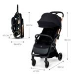 Kinderkraft APINO Liegebuggy Schwarz – 7,5 kg, bis 22 kg, Reisen – Bild 8