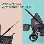 Bebeconfort Helios 2-in-1 Geschwisterwagen ab Geburt – Graphite – Bild 6