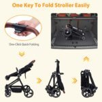 ZoomBuggy 3 in 1 Kinderwagen ab Geburt bis 26 kg – Schwarz – Bild 4