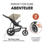 hauck Runner 3 Olive – Dreirad-Kinderwagen mit XL Lufträdern – Bild 4