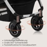 LIONELO Amber 3-in-1 Kombikinderwagen – i-Size, Luftreifen, UPF 50+ – Bild 4
