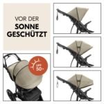 hauck Runner 3 Olive – Dreirad-Kinderwagen mit XL Lufträdern – Bild 7