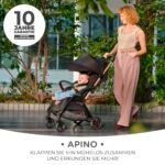 Kinderkraft APINO Liegebuggy Schwarz – 7,5 kg, bis 22 kg, Reisen – Bild 3