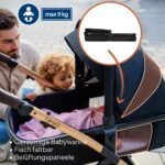 LIONELO Amber 3-in-1 Kombikinderwagen – i-Size, Luftreifen, UPF 50+ – Bild 3