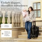 Amor Baby Reisebuggy, Einhand-Faltsystem, kompakt & leicht – Bild 3
