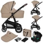 Lionelo Bianka Kinderwagen 3 in 1 mit Babywanne & Autositz