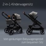 Maxi-Cosi Zelia Select Trio 3 in 1 Kinderwagen Set, Grau – Bild 3