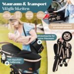 KESSER Loops 4-in-1 Kombikinderwagen Set – Babywanne, Buggy, Babyschale – Bild 7