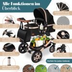 KESSER Loops 4-in-1 Kombikinderwagen Set – Babywanne, Buggy, Babyschale – Bild 8